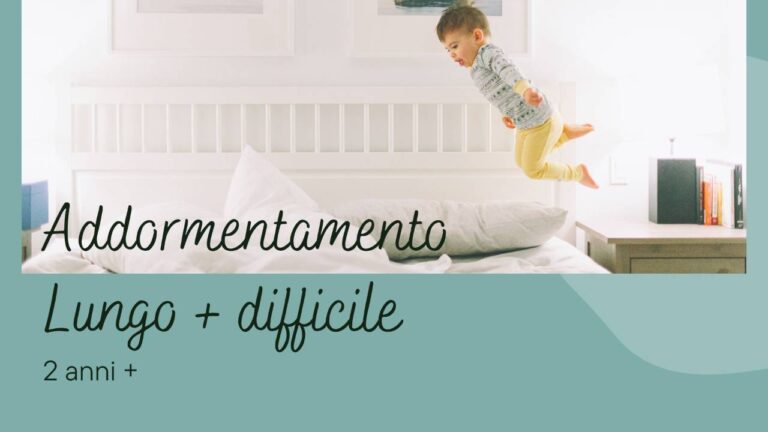 bambino due anni non vuole dormire