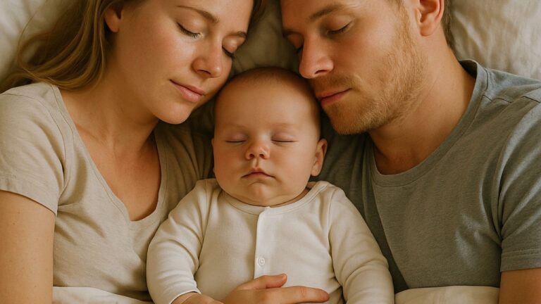 neonato dorme solo nel lettone