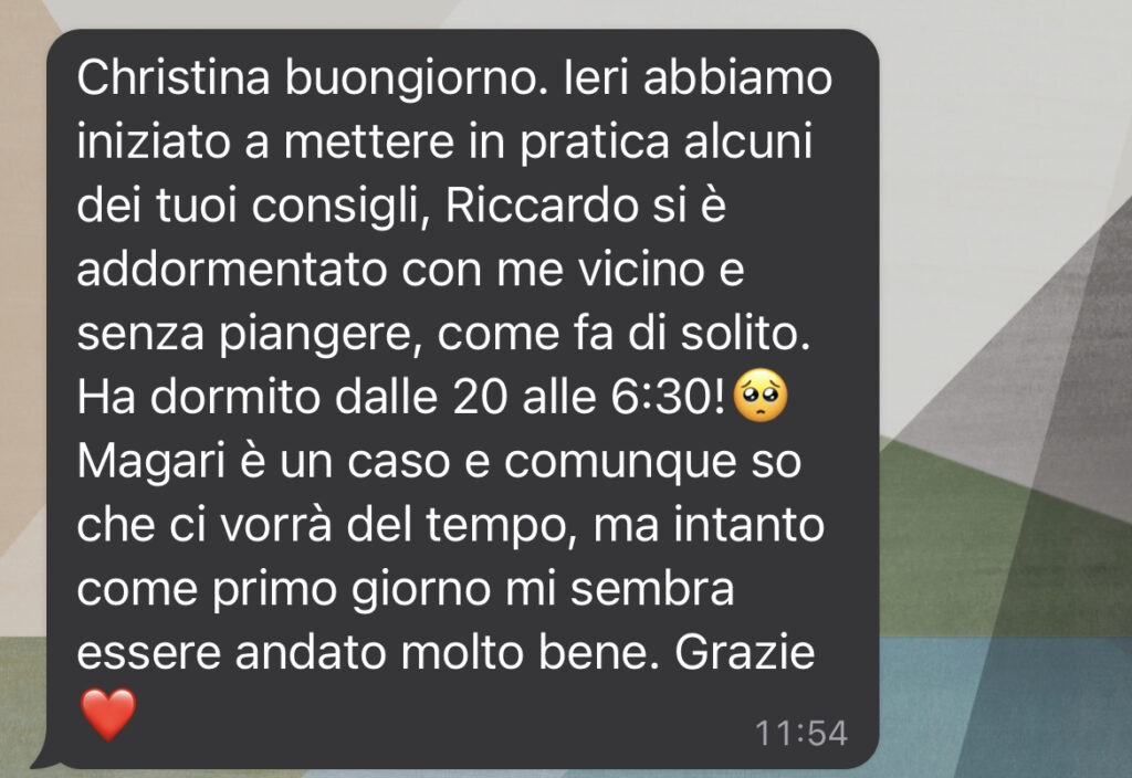 consulente del sonno dei bambini